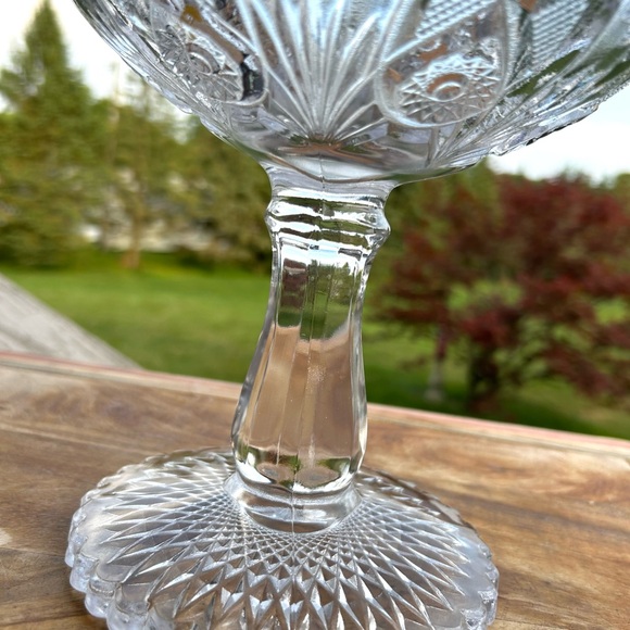 Vintage Imperial Glass Fashion Large Compote, - Picture 6 of 14